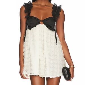 For Love And Lemons White Lace Detail Dress